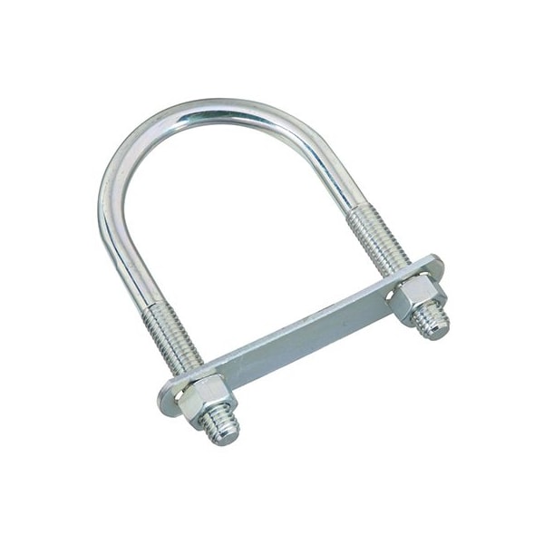 National Hardware U-Bolt with Mounting Plates, 1/2 in, 3 in W, 5-1/2 in H, Zinc Plated Steel N347-807 - main